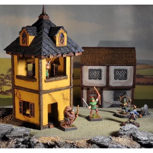 3D Printable Scenery - Village Pack 1 - Basic Houses