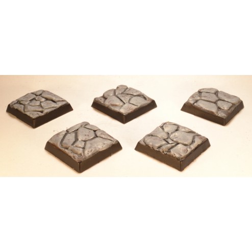 20mm square bases - Stone