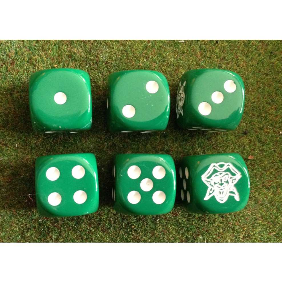 6 Goblin d6 dice Games & Miniatures Via Ludibunda