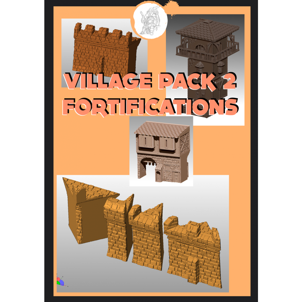 3d Printable Scenery For 28mm Wargames And Roleplaying Games The Fortifications Games Miniatures Via Ludibunda